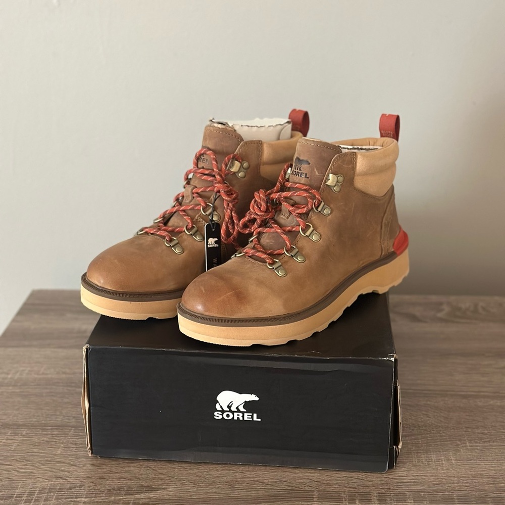 🚨SALE🚨SOREL HI-LINE™ HIKER, UMBER, TAWNY BUFF, 9.5